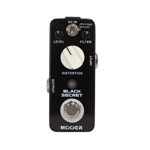Mooer 'Black Secret' Vintage & Turbo Distortion Micro Guitar Effects Pedal Mooer 'Black Secret' Vintage & Turbo Distortion Micro Guitar Effects Pedal