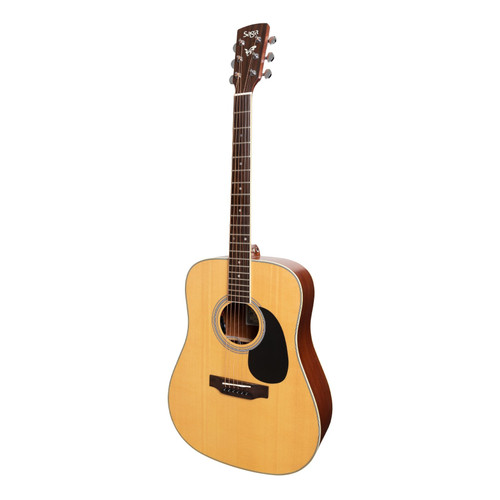 Saga '700 Series' Solid Spruce Top Acoustic-Electric Dreadnought Guitar (Natural Satin)