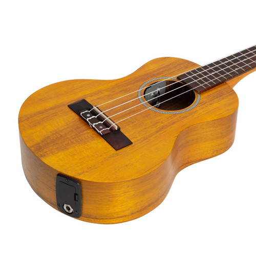 Mojo 'A30 Series' All Acacia Electric Tenor Ukulele with Built-in Tuner (Natural Satin)