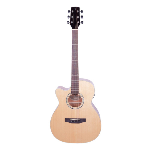 Timberidge '1 Series' Left Handed Spruce Solid Top Acoustic-Electric Small Body Cutaway Guitar (Natural Gloss) Timberidge '1 Series' Left Handed Spruce Solid Top Acoustic-Electric Small Body Cutaway Guitar (Natural Gloss)