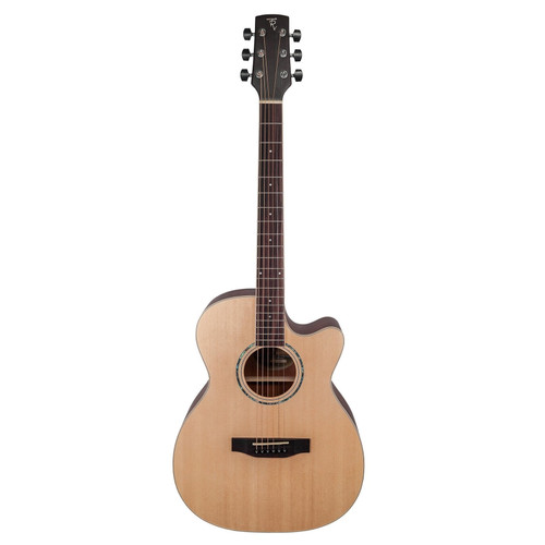 Timberidge '1 Series' Spruce Solid Top Acoustic-Electric Small Body Cutaway Guitar (Natural Satin) Timberidge '1 Series' Spruce Solid Top Acoustic-Electric Small Body Cutaway Guitar (Natural Satin)