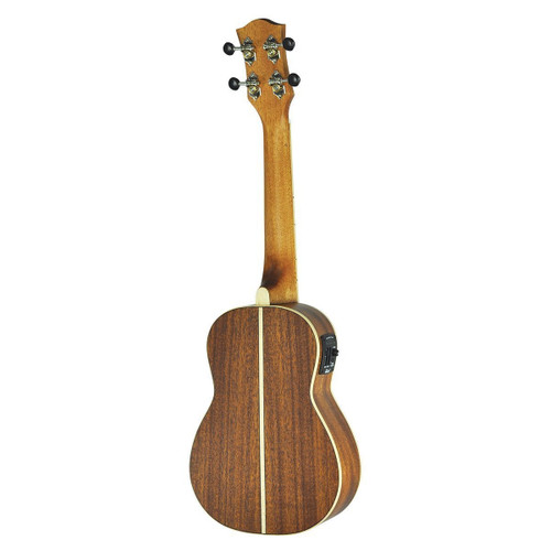 Tiki '5 Series' Mahogany Solid Top Electric Concert Ukulele with Hard Case (Natural Satin)