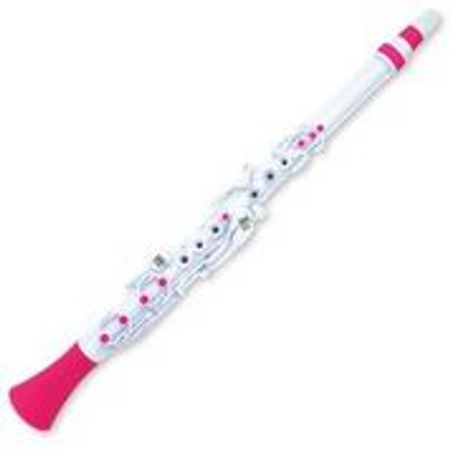 Nuvo Clarineo 2.0, Key Of C, 100% Waterproof, Fully Chromatic Over 3.5 Octaves, White/Pink