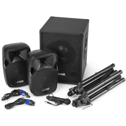 MAX MX700 2.1 Active Loudspeaker System with 12″ Subwoofer