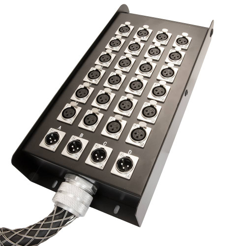 MULTICORE-2815 with Stage box 24in - 4out 15m 8 channel Multicore stage box
