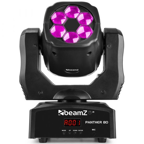 Beamz Panther-80 LED Moving Head with Rotating Lenses