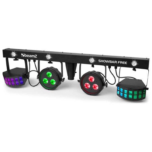 Beamz SHOWBAR FREE 2x Par 2x Derby and Strobe