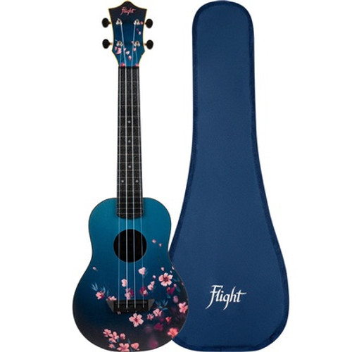 Flight TUC-32 Sakura Print Travel Concert Ukulele