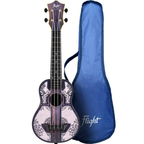 Flight TUS-40 Mandala Wood Travel Soprano Ukulele