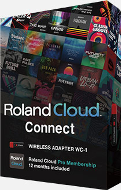 Roland Cloud Pro membership and WC-1 wireless adapter.