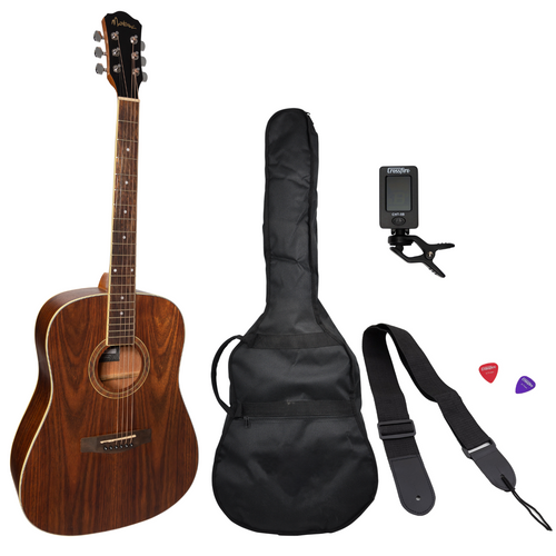 Martinez Left Hand '41 Series'  Dreadnought Acoustic Guitar Pack (Rosewood) Martinez Left Hand '41 Series'  Dreadnought Acoustic Guitar Pack (Rosewood)