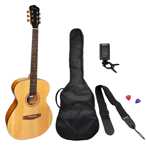 Martinez Left Hand '41 Series' Folk Size Acoustic Guitar Pack (Spruce/Koa) Martinez Left Hand '41 Series' Folk Size Acoustic Guitar Pack (Spruce/Koa)