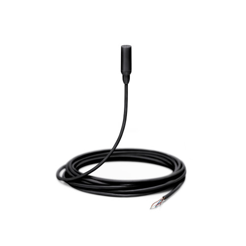 Shure SHR-TL48BO-NCA TwinPlex Lavalier Microphone Omnidirectional Condenser tailored;no conn + Acc; Black Omnidirectional Condenser tailored;no conn + Acc; Black