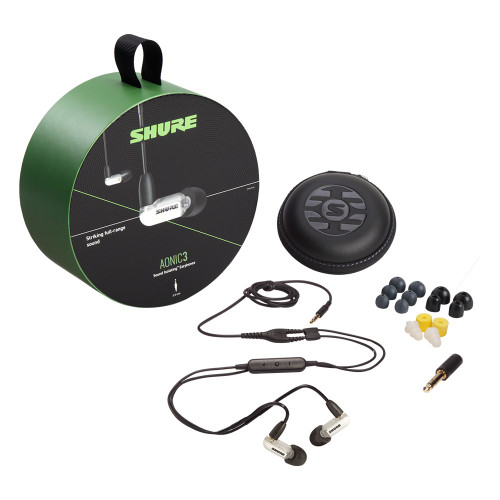 Shure SHR-SE31BAW+UNI AONIC 3 Earphone Sound Isolating; Single Driver w/ RMCE-UNI; White