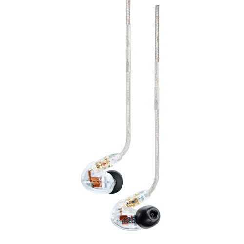 Shure SHR-SE425-CL Stereo In-ear Clear Earphones, Sound Isolating 3.5mm EAC64 cable Sound Isolating 3.5mm EAC64 cable