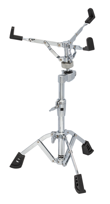 Lightweight with single braced legs. Ball joint adjustable basket with infinite fine adjustment. Ergo style memory locks. Works perfectly with Toms and Carlsbro OKTO A (and other) Electronic Drum Pads.