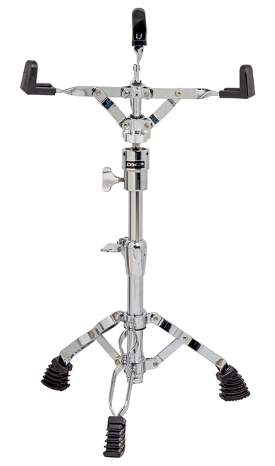 Extra heavy duty with double braced legs. Adjustable basket. Upright easy one touch steel ball tilter. Short leg base. Centre position. Ergo style memory lock. Great for mounting toms and Electronic Drum Pads.