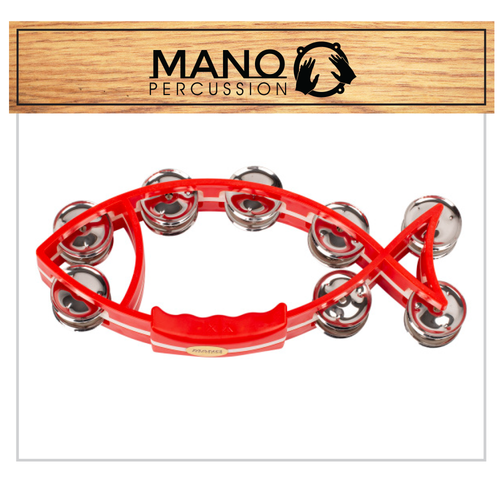 Mano Percussion UE845R Fish Shaped Tambourine