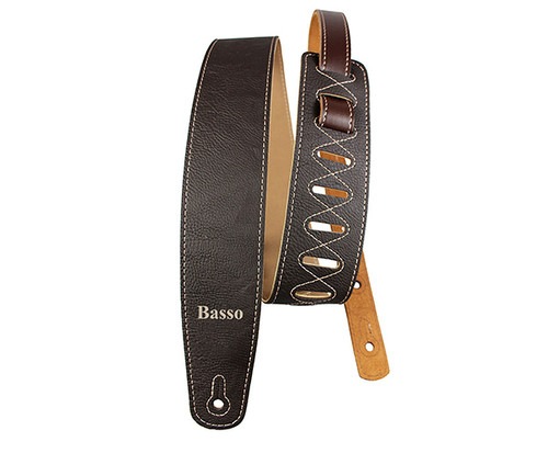 Basso Guitar Strap-SyntheticVintageExportBrown VTL02