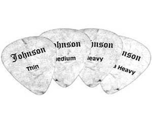 Johnson White Pearl Picks(144)Heavy