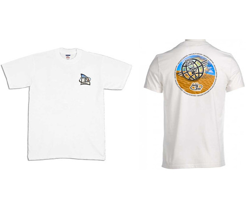 Eddy Finn T-Shirt White - Uke Nation L