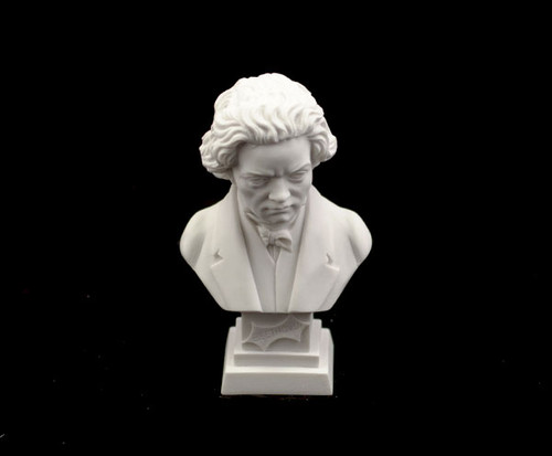 Bust (Italian) Crushed Marble 11cm -Beethoven