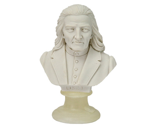 Bust (Italian) Crushed Marble 15cm -Liszt