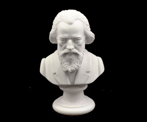 Bust (Italian) Crushed Marble 15cm -Brahms