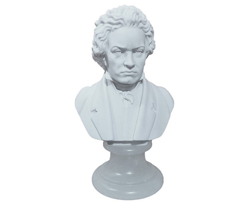 Bust (Italian) Crushed Marble 15cm -Beethoven