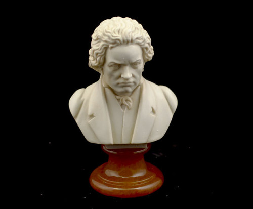 Bust (Italian) Crushed Marble 15cm-Beethoven.Patina