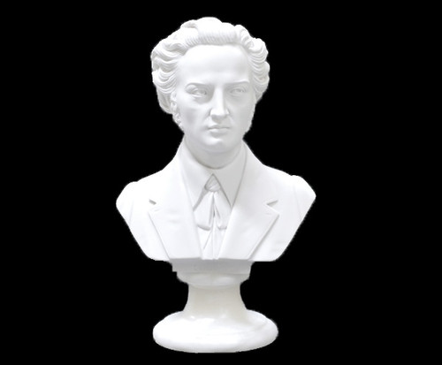 Bust (Italian) Crushed Marble 15cm -Chopin