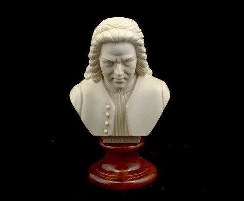 Bust (Italian) Crushed Marble 15cm-Bach.Patina