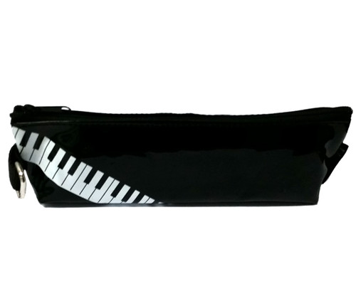 Pencil Case - Black w/Piano Keys
