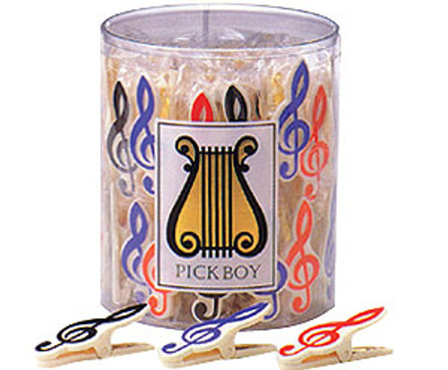 Pickboy Clips-Clef Shape Tub Of 50