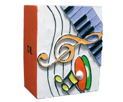 Pen Holder - Orange Clef