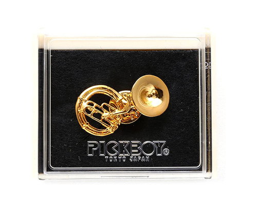 Pickboy Brooch Goldplated -Sousaphone