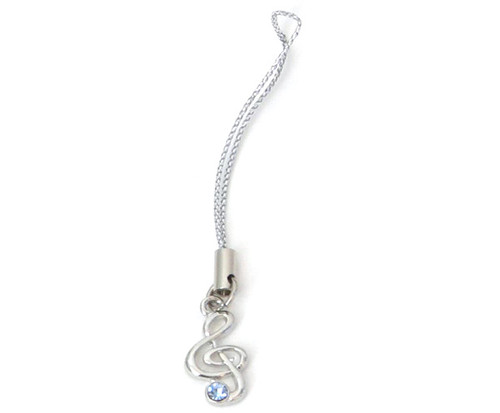 Mobile Phone Chain - Clef Blue