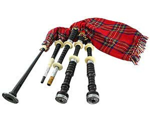 Bagpipes Set - Ebony with silver Mounts