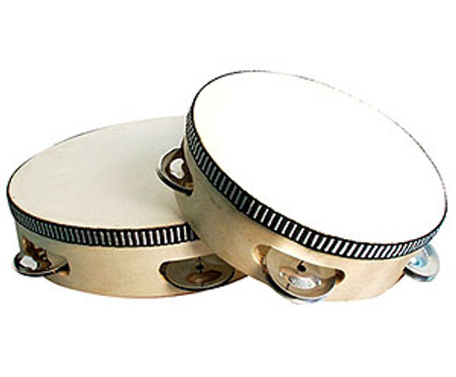 Tambourine-w/Head 8in. / 5 Jingles
