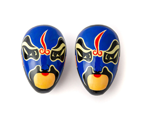Egg Shakers-Chinese Opera Face Blue C