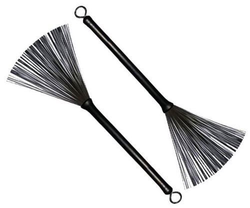 Percussion Plus Retractable Wire Drum Brushes (Pair) Percussion Plus Retractable Wire Drum Brushes (Pair)