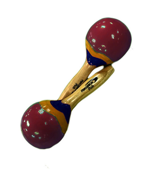Percussion Plus Wooden Mini Maracas in Red & Patterned Finish Percussion Plus Wooden Mini Maracas in Red & Patterned Finish