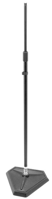 On Stage Quarter Turn Threadless Straight Mic Stand with Weighted Hex-Base