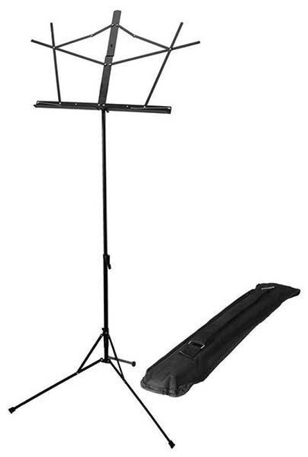 On Stage Sheet Music Stand Detatchable Bookplate in Black with Bag