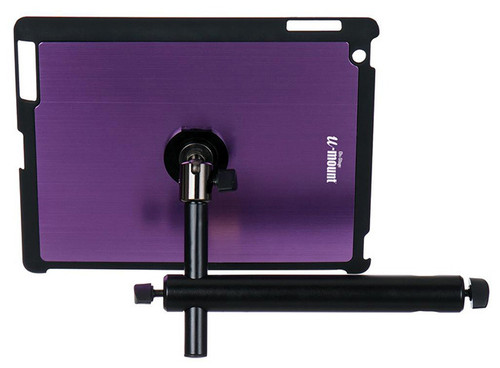 On Stage iPad Snap On Cover with Mounting Bar in Purple