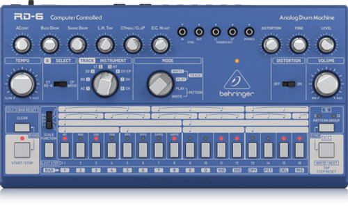 The Behringer RD6 BU Analog Drum Machine