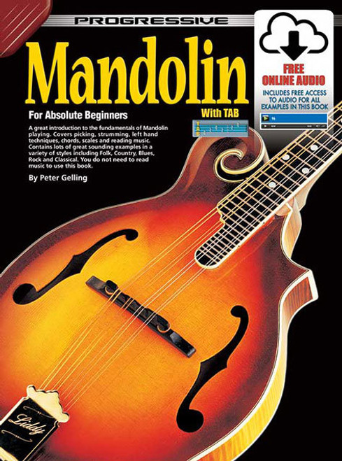 Progressive Mandolin for Beginners Book/Online Video & Audio