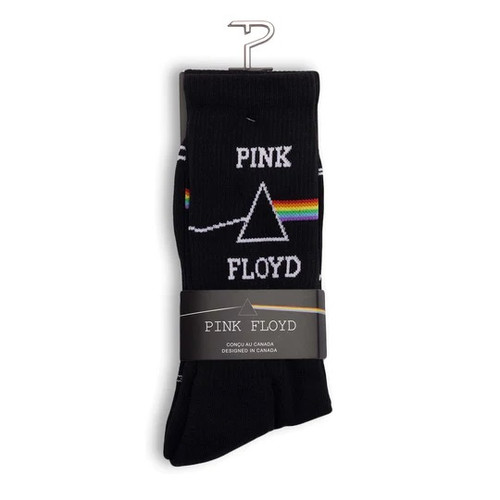 Perris Licensed PINK FLOYD® "Dark Side of the Moon" Large Crew Socks in Black (1-Pair)