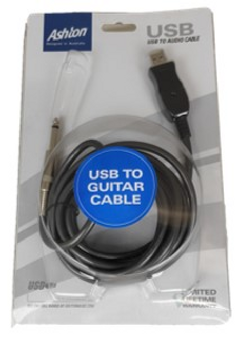 ASHTON USBGT USB TO GUITAR CABLE