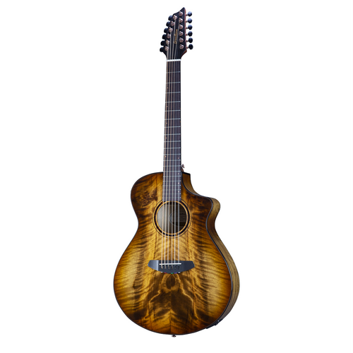 Breedlove BL-PUCERTA-12 Pursuit Exotic Series Concert Amber 12 String CE Myrtlewood-Myrtlewood